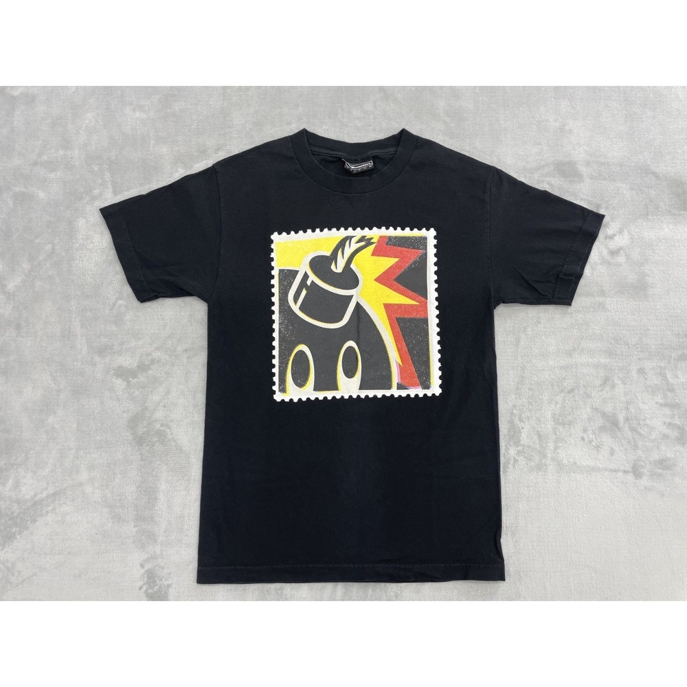 The Hundreds Adam Bomb Stamp T-Shirt Men's S Black Graphic Streetwear Tee
